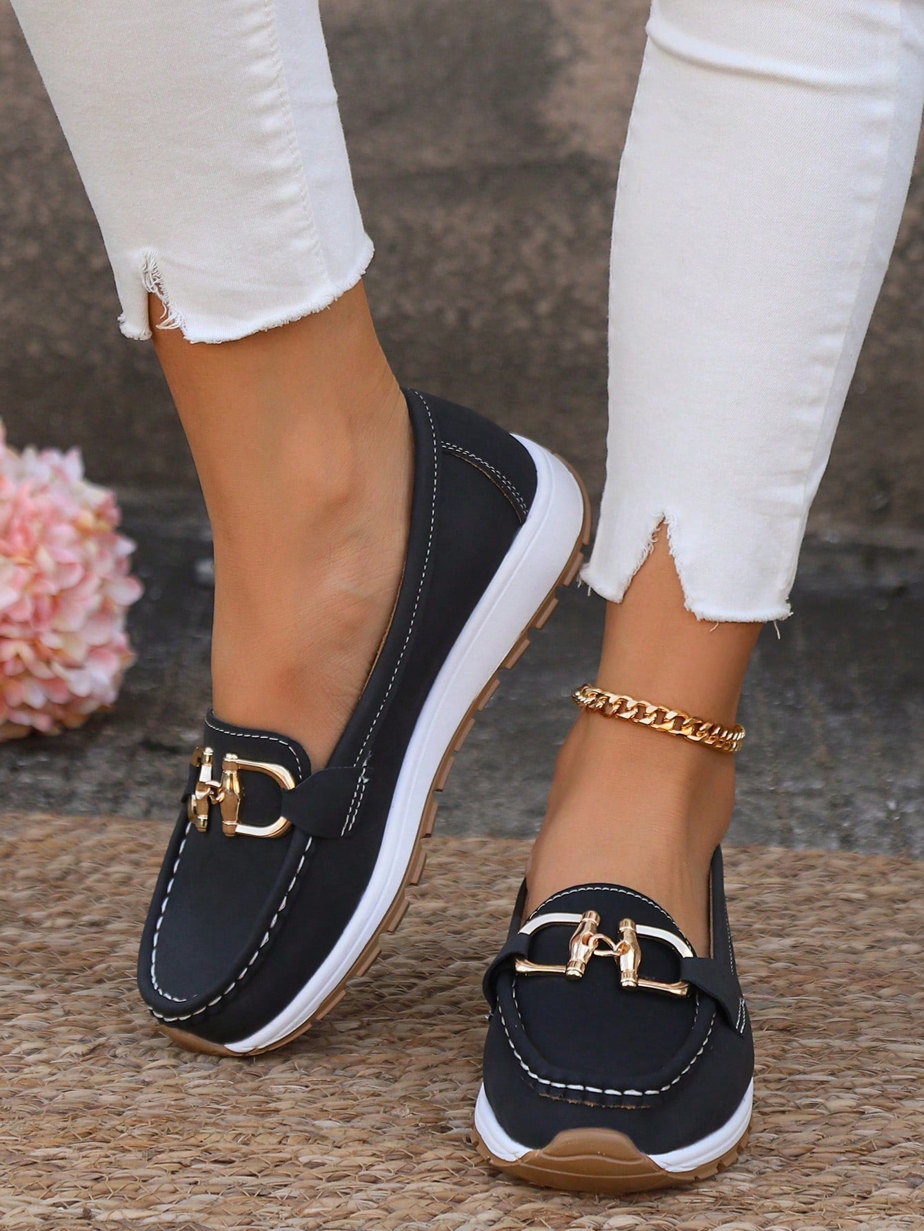Saphira - Flat Buckle Loafers