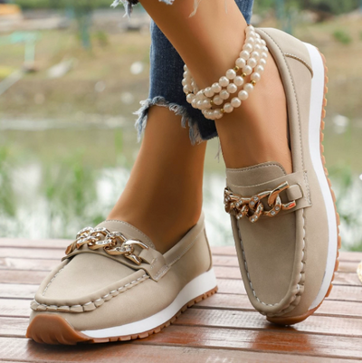 Meliane - Diamond Buckle Loafers