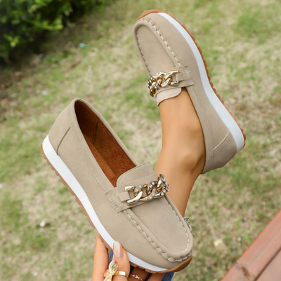 Meliane - Diamond Buckle Loafers