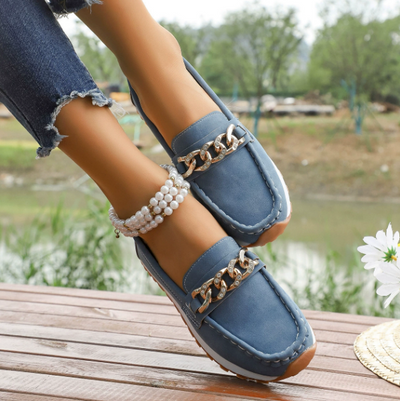 Meliane - Diamond Buckle Loafers