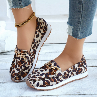 Tiriane - Leopard print Loafers