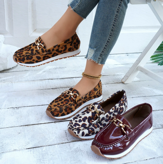 Tiriane - Leopard print Loafers