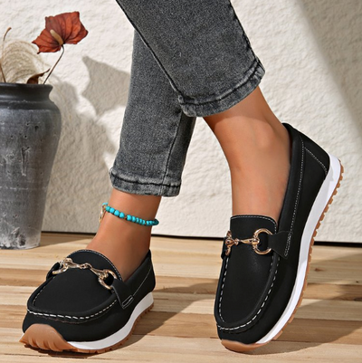 Isalene - Flat Buckle Loafers