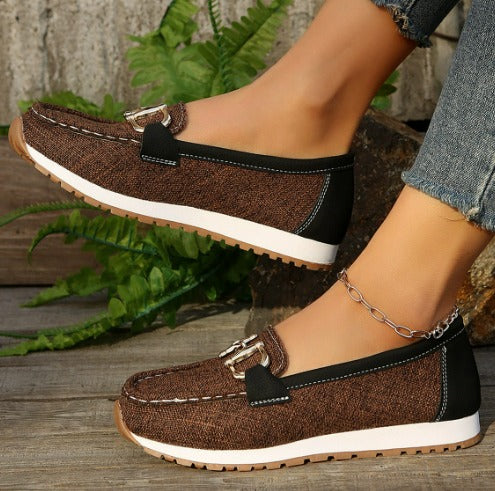 Velina - Flat Buckle Loafers