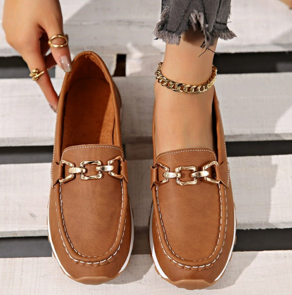 Tavina - Flat Buckle Loafers