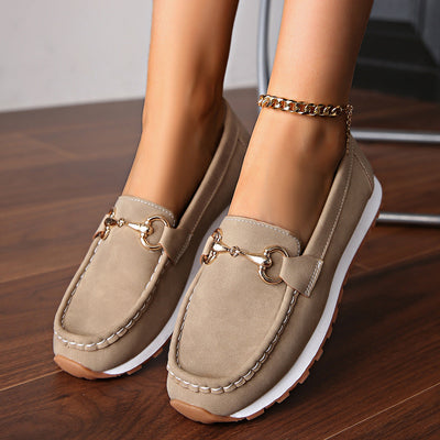 Isalene - Flat Buckle Loafers