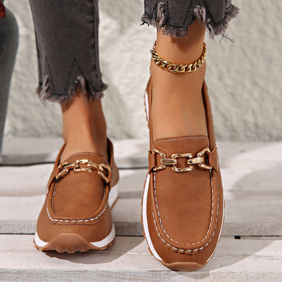 Tavina - Flat Buckle Loafers